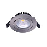 Noxion LED Schwenkbar Slim Spot Silber Rund 6W 550lm 60D - 927 Extra Warmweiß | 85mm - IP54 - Dimmbar - Höchste Farbwiedergabe