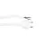 Noxion Euro Versorgungskabel - C7 Europlug + Offene Enden - Weiß 2m - 2 pole 0,75mm2