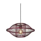 Good&Mojo Pendelleuchte Maui Bambus Burgundy S | Geeignet für 1x E27 