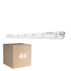 Mehrfachpackung 4x Ledvance LED Feuchtraumleuchte Feuchtigkeitsdicht 58W 8000lm - 840 Kaltweiß | 150cm
