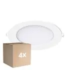 Mehrfachpackung 4x Noxion LED Downlight Slim V2.0 12W 1200lm 120D - 830 Warmweiß | 170mm - Ausschnitt 150mm - IP44 