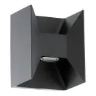 Eglo Wandleuchte Morino Außenbeleuchtung Aluminium Anthrazit/Grafit 5W 460lm - 830 Warmweiß